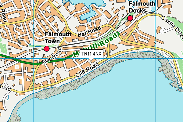 TR11 4NX map - OS VectorMap District (Ordnance Survey) TR11 4NX map - OS VectorMap District (Ordnance Survey)