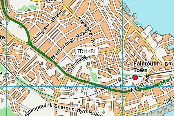 TR11 4RH map - OS VectorMap District (Ordnance Survey) TR11 4RH map - OS VectorMap District (Ordnance Survey)
