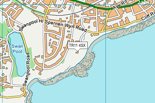 TR11 4SX map - OS VectorMap District (Ordnance Survey) TR11 4SX map - OS VectorMap District (Ordnance Survey)