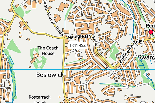 TR11 4SZ map - OS VectorMap District (Ordnance Survey) TR11 4SZ map - OS VectorMap District (Ordnance Survey)