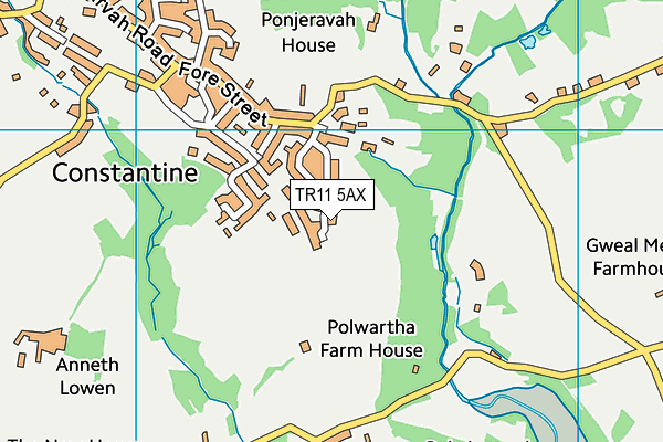 TR11 5AX map - OS VectorMap District (Ordnance Survey) TR11 5AX map - OS VectorMap District (Ordnance Survey)