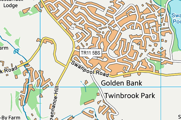 TR11 5BS map - OS VectorMap District (Ordnance Survey)
