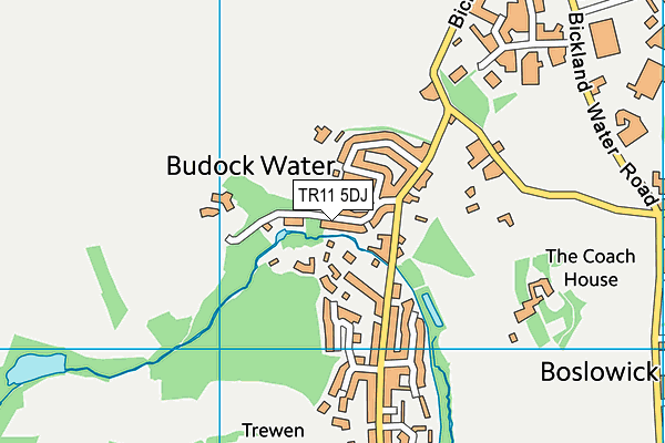 TR11 5DJ map - OS VectorMap District (Ordnance Survey) TR11 5DJ map - OS VectorMap District (Ordnance Survey)