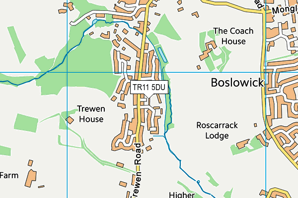 TR11 5DU map - OS VectorMap District (Ordnance Survey) TR11 5DU map - OS VectorMap District (Ordnance Survey)