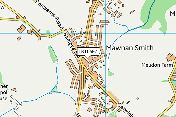 TR11 5EZ map - OS VectorMap District (Ordnance Survey)