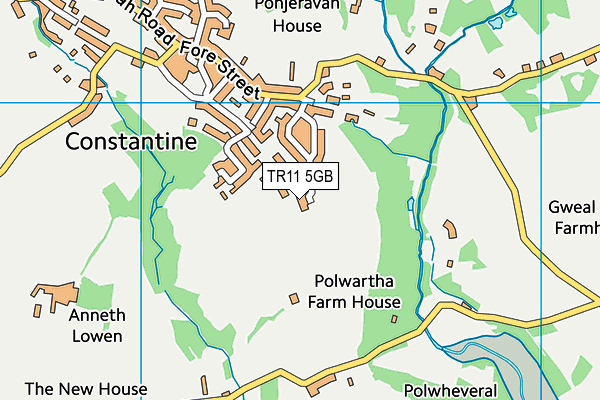 TR11 5GB map - OS VectorMap District (Ordnance Survey) TR11 5GB map - OS VectorMap District (Ordnance Survey)