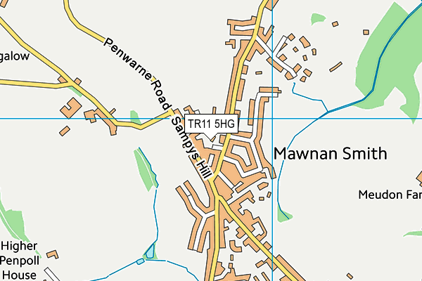 TR11 5HG map - OS VectorMap District (Ordnance Survey) TR11 5HG map - OS VectorMap District (Ordnance Survey)