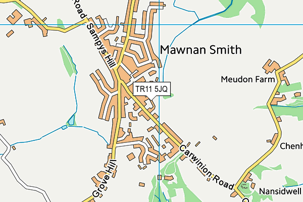 TR11 5JQ map - OS VectorMap District (Ordnance Survey) TR11 5JQ map - OS VectorMap District (Ordnance Survey)
