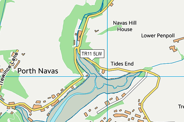 TR11 5LW map - OS VectorMap District (Ordnance Survey) TR11 5LW map - OS VectorMap District (Ordnance Survey)