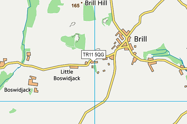 TR11 5QG map - OS VectorMap District (Ordnance Survey)