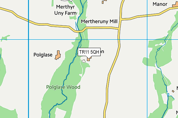 TR11 5QH map - OS VectorMap District (Ordnance Survey) TR11 5QH map - OS VectorMap District (Ordnance Survey)