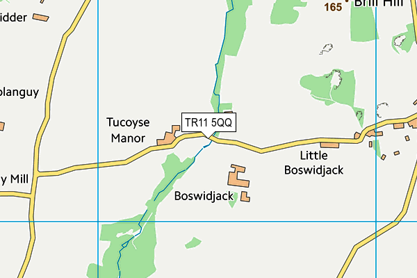 TR11 5QQ map - OS VectorMap District (Ordnance Survey) TR11 5QQ map - OS VectorMap District (Ordnance Survey)