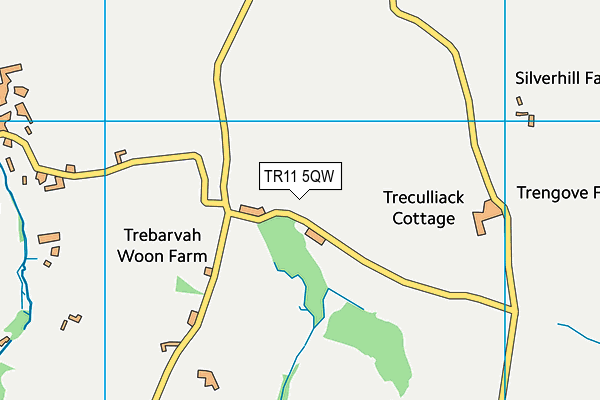 TR11 5QW map - OS VectorMap District (Ordnance Survey)