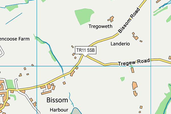 TR11 5SB map - OS VectorMap District (Ordnance Survey) TR11 5SB map - OS VectorMap District (Ordnance Survey)
