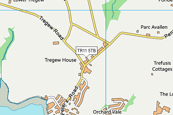 TR11 5TB map - OS VectorMap District (Ordnance Survey) TR11 5TB map - OS VectorMap District (Ordnance Survey)