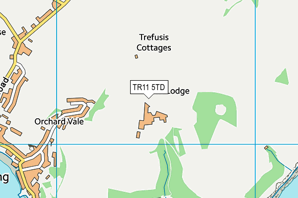 TR11 5TD map - OS VectorMap District (Ordnance Survey) TR11 5TD map - OS VectorMap District (Ordnance Survey)