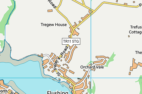 TR11 5TG map - OS VectorMap District (Ordnance Survey) TR11 5TG map - OS VectorMap District (Ordnance Survey)