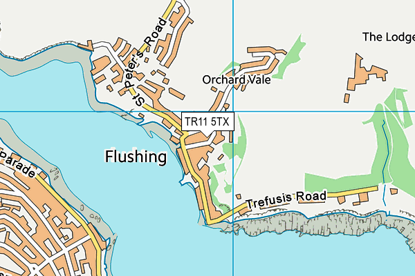 TR11 5TX map - OS VectorMap District (Ordnance Survey) TR11 5TX map - OS VectorMap District (Ordnance Survey)
