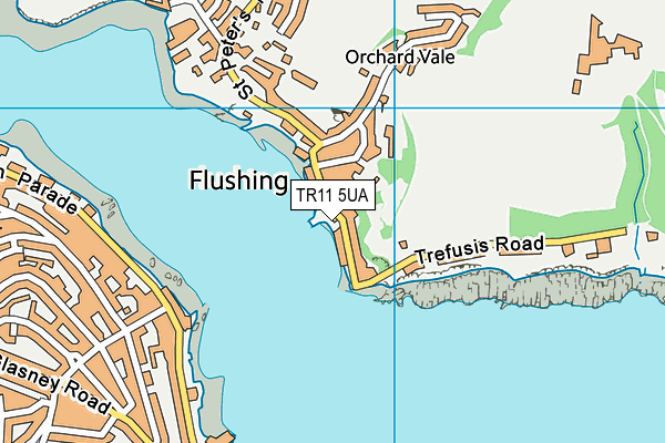 TR11 5UA map - OS VectorMap District (Ordnance Survey) TR11 5UA map - OS VectorMap District (Ordnance Survey)