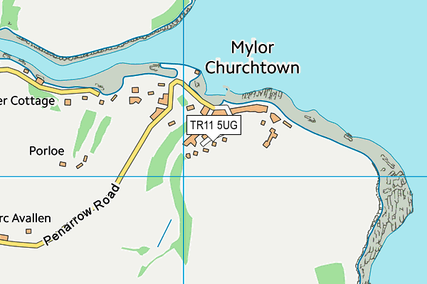 TR11 5UG map - OS VectorMap District (Ordnance Survey) TR11 5UG map - OS VectorMap District (Ordnance Survey)