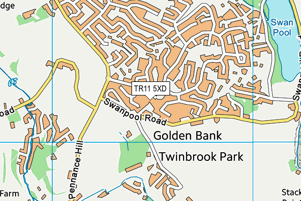 TR11 5XD map - OS VectorMap District (Ordnance Survey) TR11 5XD map - OS VectorMap District (Ordnance Survey)