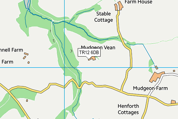 TR12 6DB map - OS VectorMap District (Ordnance Survey) TR12 6DB map - OS VectorMap District (Ordnance Survey)