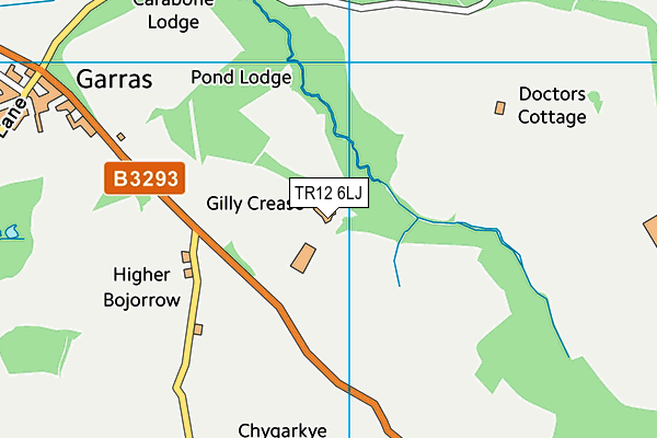 TR12 6LJ map - OS VectorMap District (Ordnance Survey) TR12 6LJ map - OS VectorMap District (Ordnance Survey)