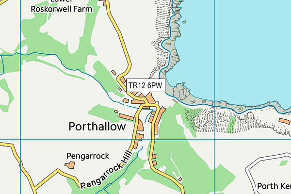 TR12 6PW map - OS VectorMap District (Ordnance Survey) TR12 6PW map - OS VectorMap District (Ordnance Survey)