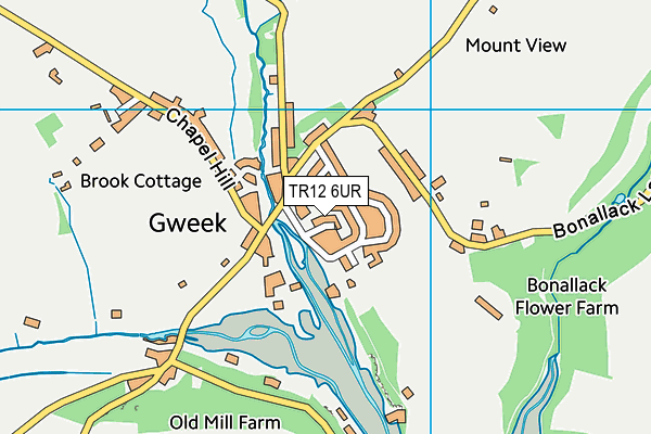 TR12 6UR map - OS VectorMap District (Ordnance Survey)