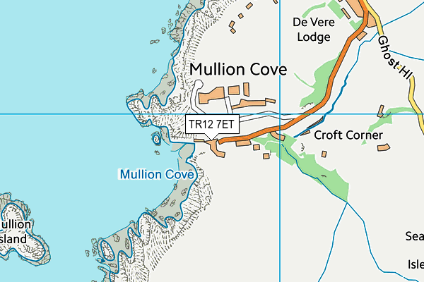 TR12 7ET map - OS VectorMap District (Ordnance Survey) TR12 7ET map - OS VectorMap District (Ordnance Survey)