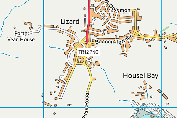 TR12 7NG map - OS VectorMap District (Ordnance Survey) TR12 7NG map - OS VectorMap District (Ordnance Survey)