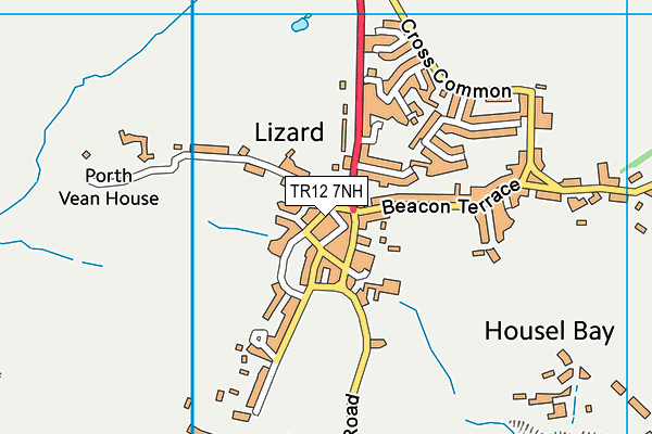 TR12 7NH map - OS VectorMap District (Ordnance Survey) TR12 7NH map - OS VectorMap District (Ordnance Survey)