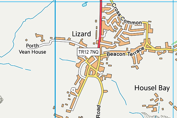 TR12 7NQ map - OS VectorMap District (Ordnance Survey) TR12 7NQ map - OS VectorMap District (Ordnance Survey)