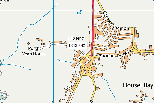 TR12 7NX map - OS VectorMap District (Ordnance Survey) TR12 7NX map - OS VectorMap District (Ordnance Survey)