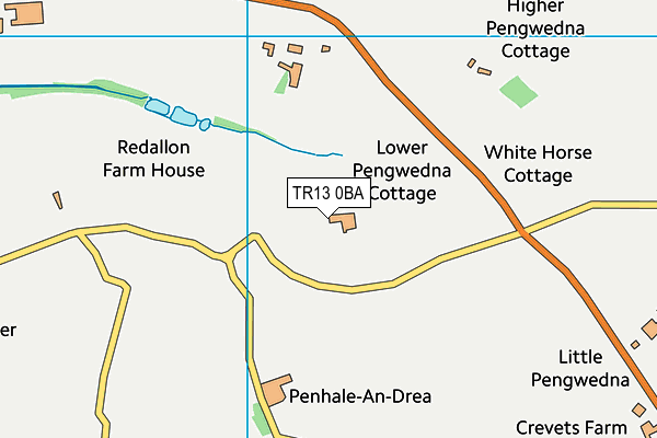 TR13 0BA map - OS VectorMap District (Ordnance Survey) TR13 0BA map - OS VectorMap District (Ordnance Survey)