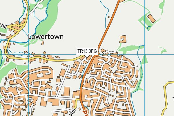 TR13 0FG map - OS VectorMap District (Ordnance Survey) TR13 0FG map - OS VectorMap District (Ordnance Survey)