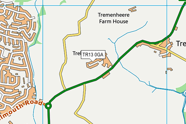 TR13 0GA map - OS VectorMap District (Ordnance Survey) TR13 0GA map - OS VectorMap District (Ordnance Survey)