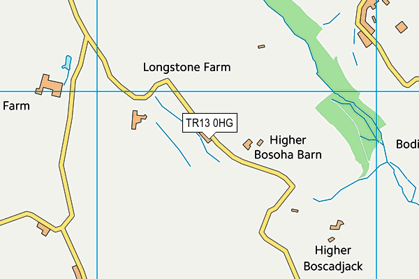 TR13 0HG map - OS VectorMap District (Ordnance Survey) TR13 0HG map - OS VectorMap District (Ordnance Survey)