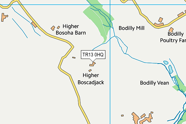 TR13 0HQ map - OS VectorMap District (Ordnance Survey) TR13 0HQ map - OS VectorMap District (Ordnance Survey)