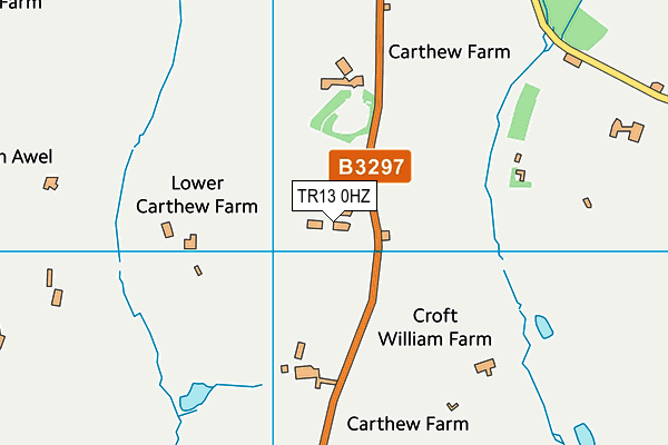 TR13 0HZ map - OS VectorMap District (Ordnance Survey) TR13 0HZ map - OS VectorMap District (Ordnance Survey)
