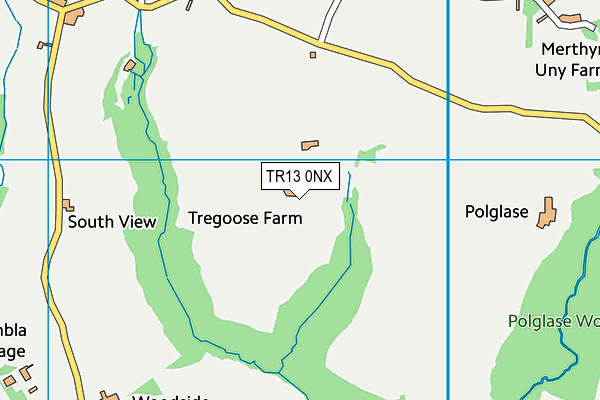 TR13 0NX map - OS VectorMap District (Ordnance Survey) TR13 0NX map - OS VectorMap District (Ordnance Survey)