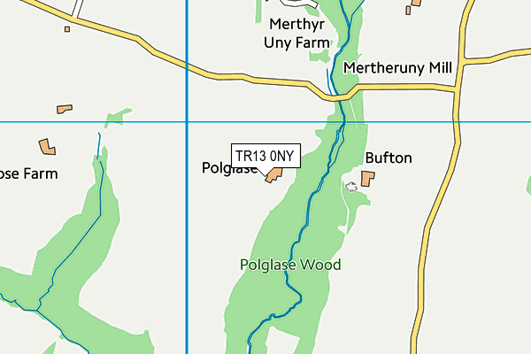 TR13 0NY map - OS VectorMap District (Ordnance Survey)
