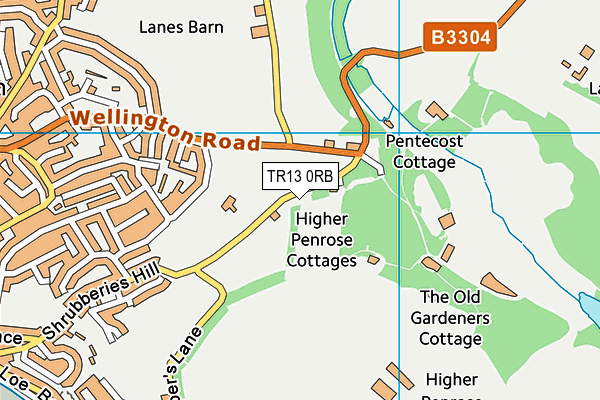 TR13 0RB map - OS VectorMap District (Ordnance Survey) TR13 0RB map - OS VectorMap District (Ordnance Survey)