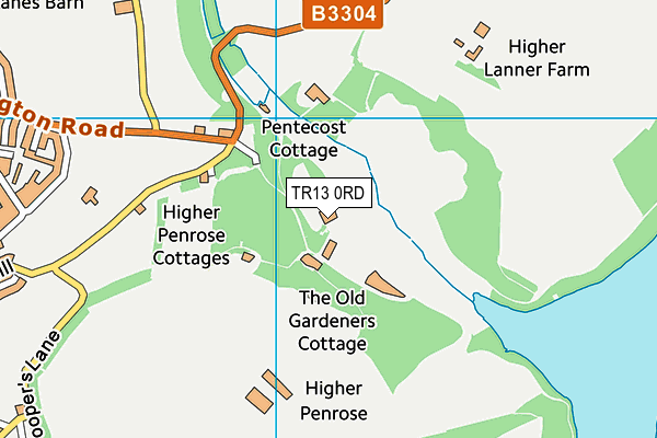 TR13 0RD map - OS VectorMap District (Ordnance Survey) TR13 0RD map - OS VectorMap District (Ordnance Survey)