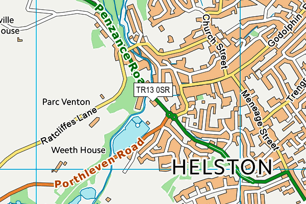 TR13 0SR map - OS VectorMap District (Ordnance Survey) TR13 0SR map - OS VectorMap District (Ordnance Survey)