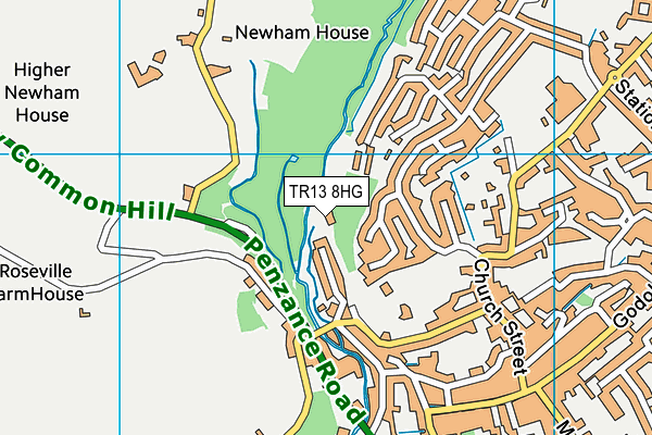 TR13 8HG map - OS VectorMap District (Ordnance Survey) TR13 8HG map - OS VectorMap District (Ordnance Survey)