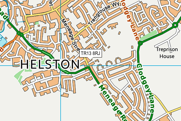 TR13 8RJ map - OS VectorMap District (Ordnance Survey) TR13 8RJ map - OS VectorMap District (Ordnance Survey)