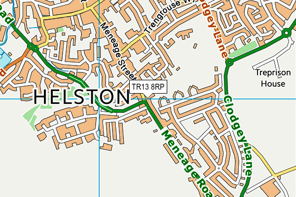 TR13 8RP map - OS VectorMap District (Ordnance Survey) TR13 8RP map - OS VectorMap District (Ordnance Survey)
