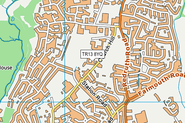 TR13 8YQ map - OS VectorMap District (Ordnance Survey) TR13 8YQ map - OS VectorMap District (Ordnance Survey)
