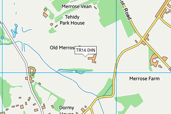 TR14 0HN map - OS VectorMap District (Ordnance Survey) TR14 0HN map - OS VectorMap District (Ordnance Survey)